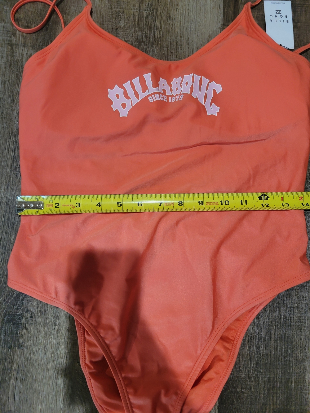 Billabong Coral One-Piece Swimsuit with White Logo - Picture 10 of 10